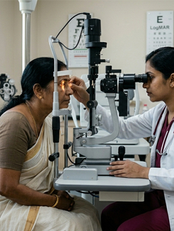 Ophthalmology department at Smita Memorial Hospital, Thodupuzha
