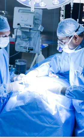 Surgeons in a Platinum Green OT certified operation theatre at Smita Memorial Hospital, Thodupuzha